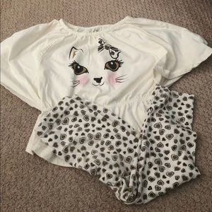 4T cheetah shirt and pants